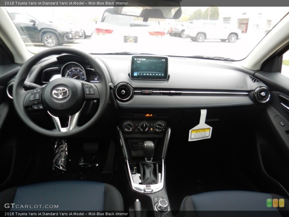 Mid-Blue Black Interior Dashboard for the 2018 Toyota Yaris iA  #123470413