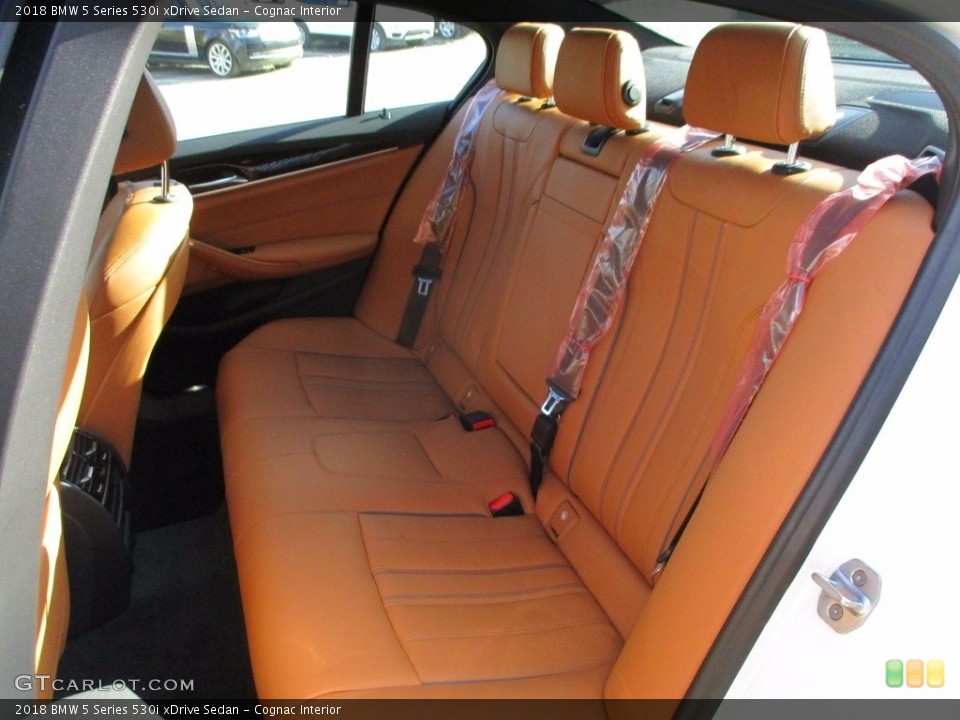 Cognac Interior Rear Seat for the 2018 BMW 5 Series 530i xDrive Sedan #123472017
