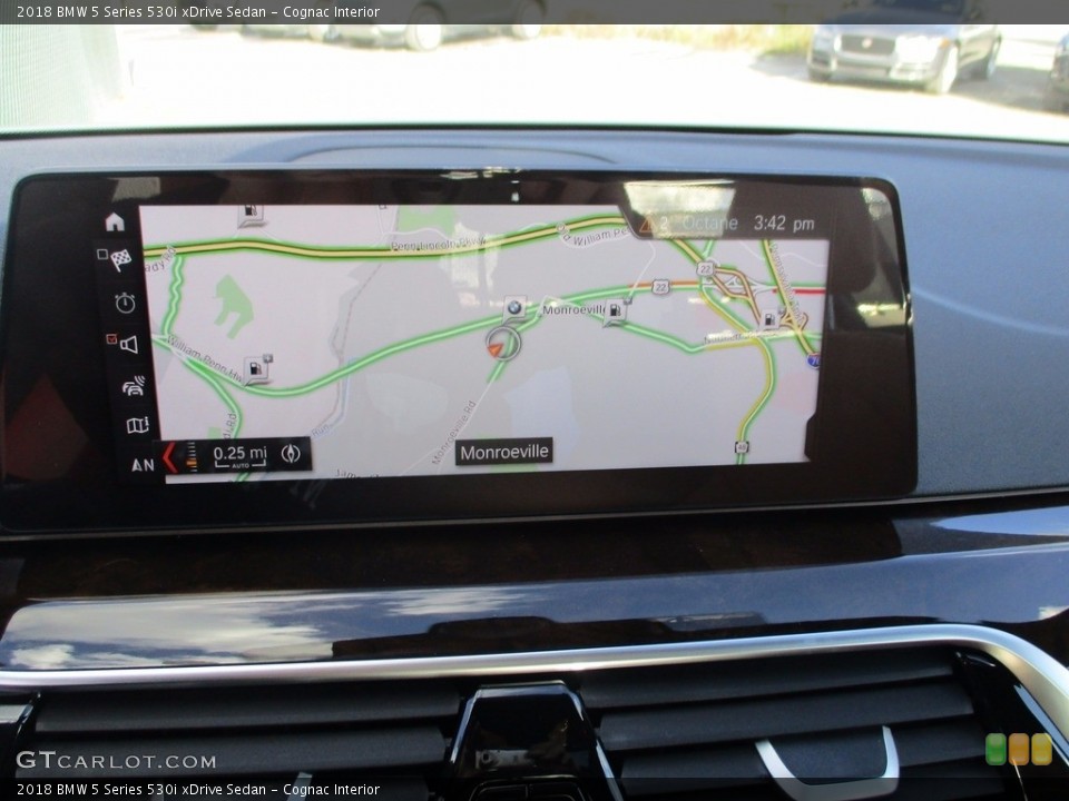 Cognac Interior Navigation for the 2018 BMW 5 Series 530i xDrive Sedan #123472093