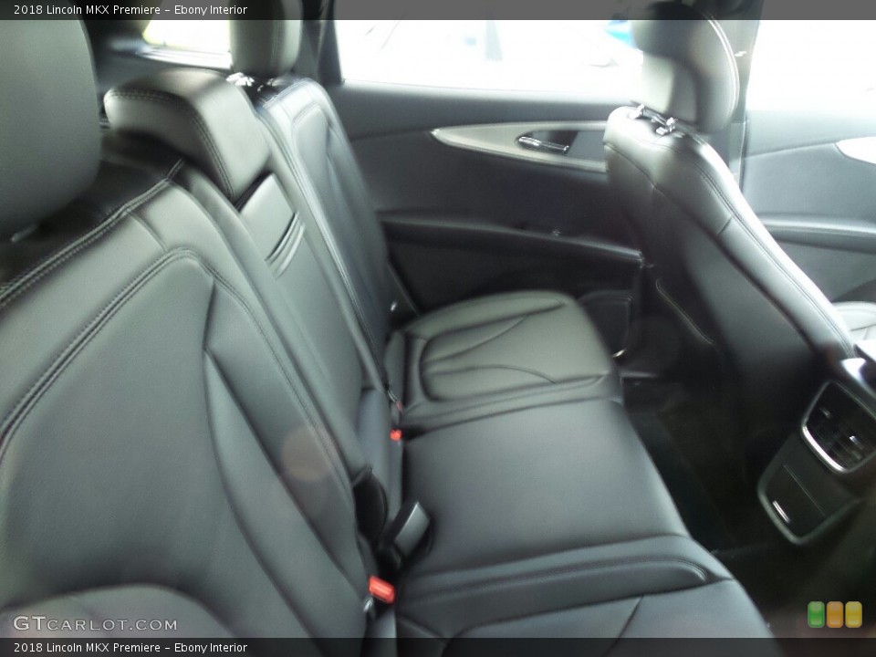 Ebony Interior Rear Seat for the 2018 Lincoln MKX Premiere #123472963