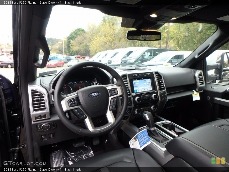 Black Interior Photo for the 2018 Ford F150 Platinum SuperCrew 4x4 #123481546