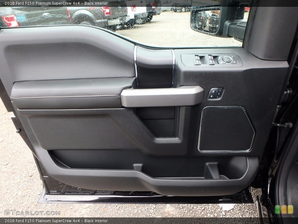 Black Interior Door Panel for the 2018 Ford F150 Platinum SuperCrew 4x4 #123481573