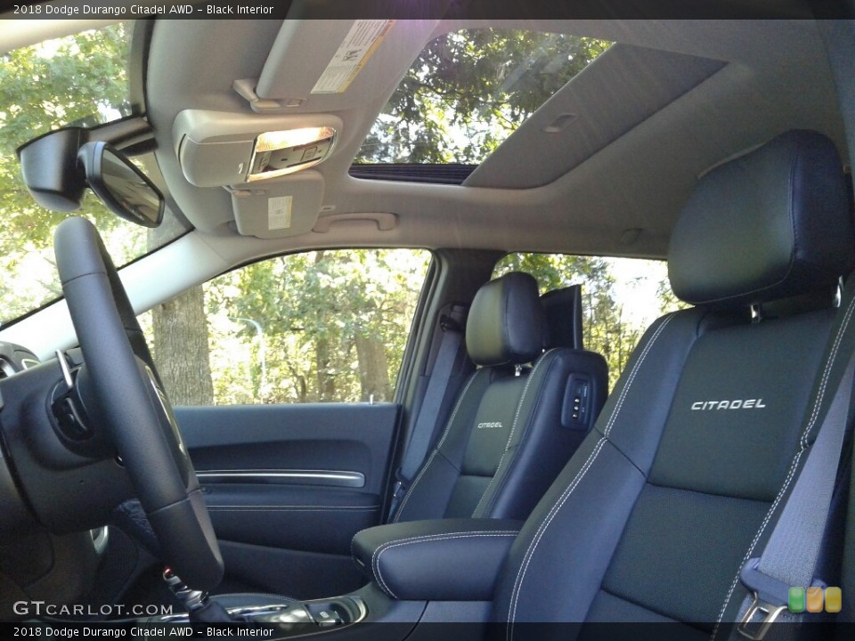Black Interior Front Seat for the 2018 Dodge Durango Citadel AWD #123481657