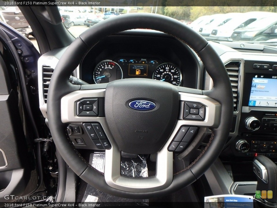 Black Interior Steering Wheel for the 2018 Ford F150 Platinum SuperCrew 4x4 #123481660