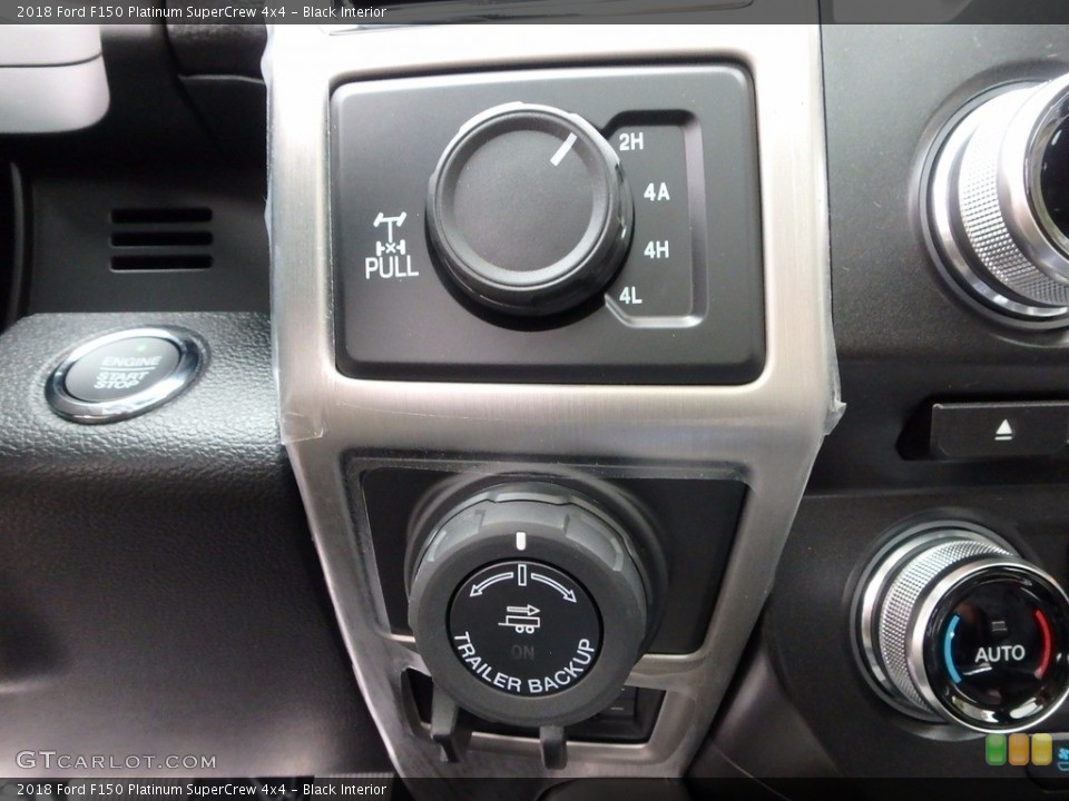 Black Interior Controls for the 2018 Ford F150 Platinum SuperCrew 4x4 #123481711