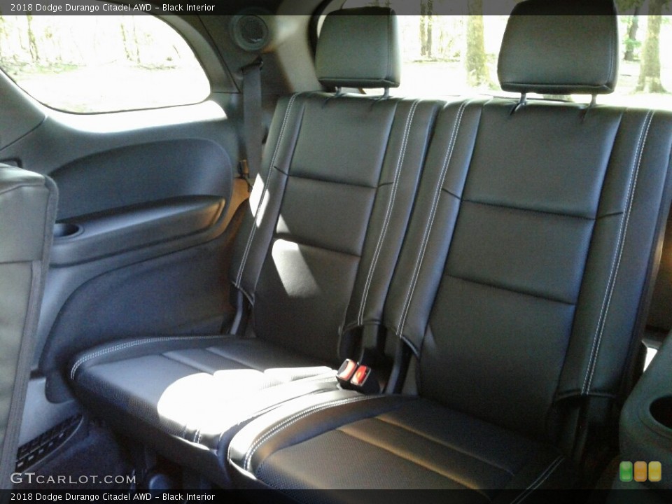 Black Interior Rear Seat for the 2018 Dodge Durango Citadel AWD #123481747