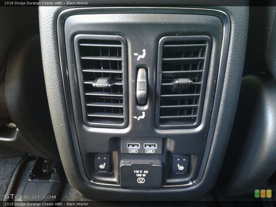 Black Interior Controls for the 2018 Dodge Durango Citadel AWD #123482326