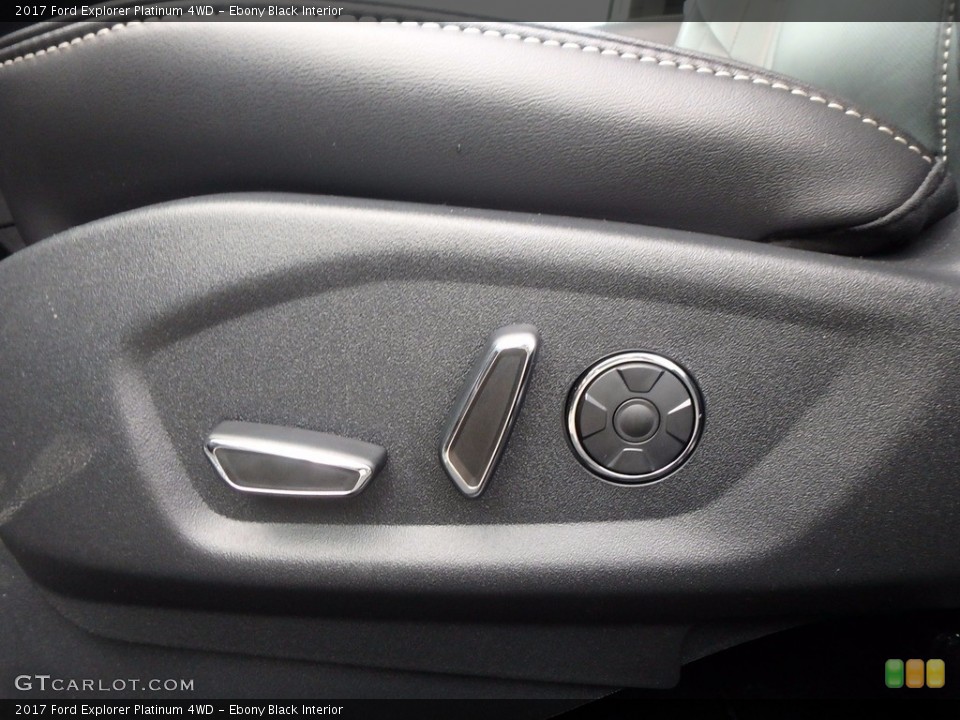Ebony Black Interior Controls for the 2017 Ford Explorer Platinum 4WD #123483841