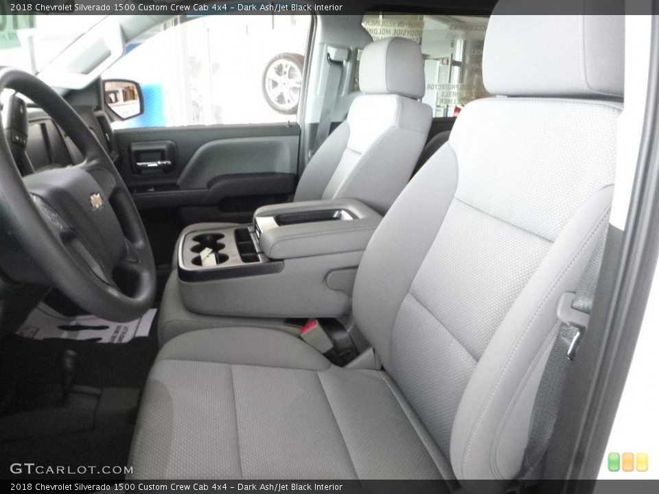 Dark Ash/Jet Black Interior Photo for the 2018 Chevrolet Silverado 1500 Custom Crew Cab 4x4 #123486046