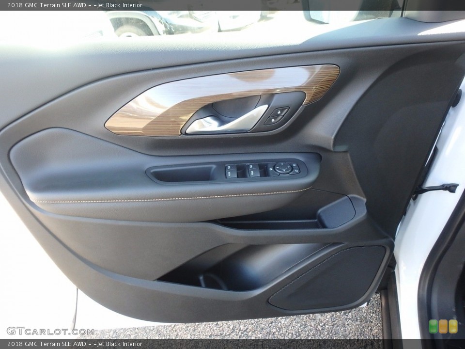 ­Jet Black Interior Door Panel for the 2018 GMC Terrain SLE AWD #123487666