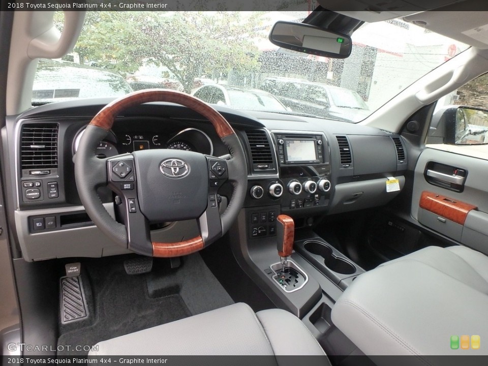 Graphite Interior Photo for the 2018 Toyota Sequoia Platinum 4x4 #123492569