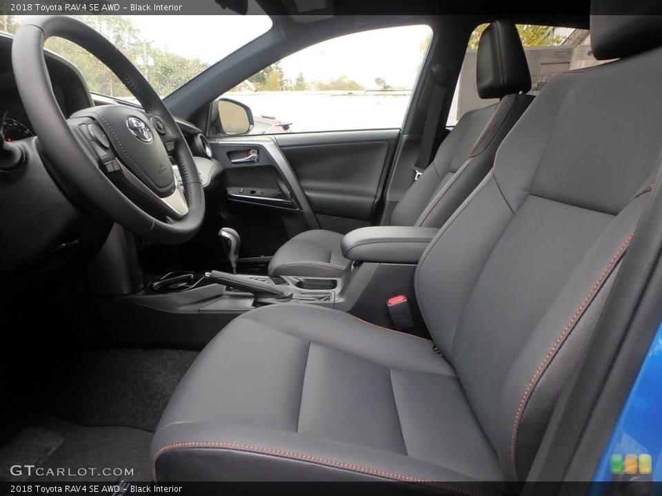 Black Interior Front Seat for the 2018 Toyota RAV4 SE AWD #123495260