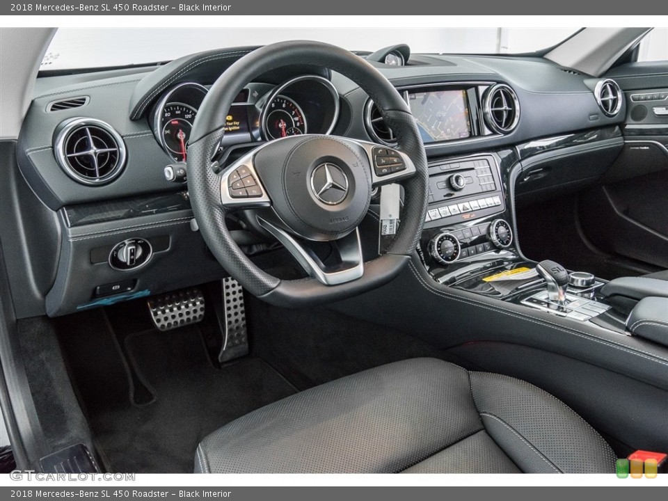 Black Interior Dashboard for the 2018 Mercedes-Benz SL 450 Roadster #123498521