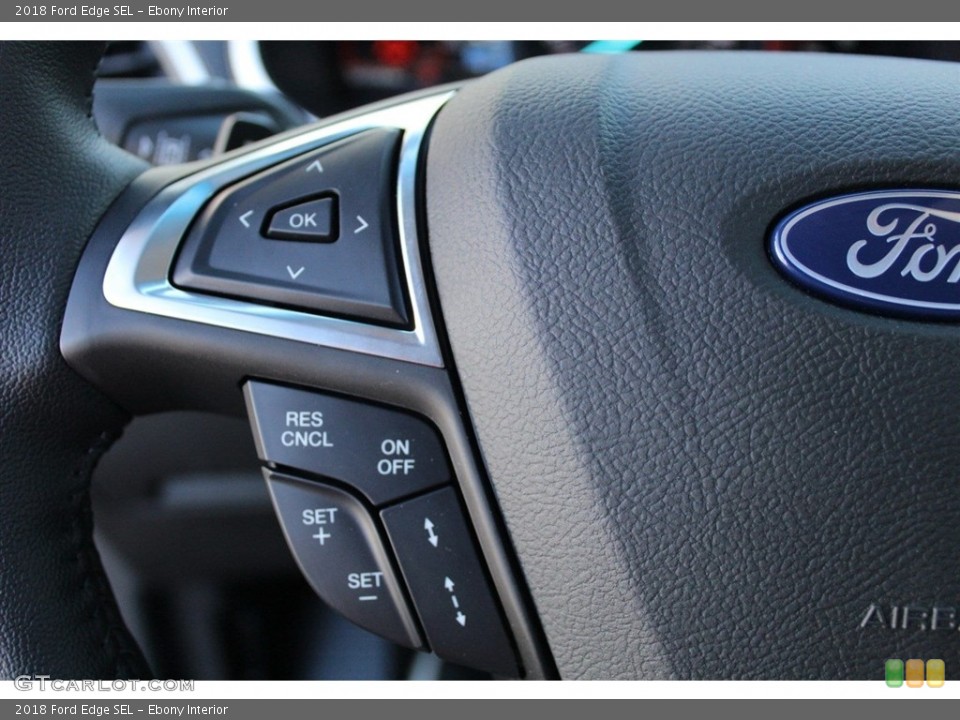 Ebony Interior Controls for the 2018 Ford Edge SEL #123499382