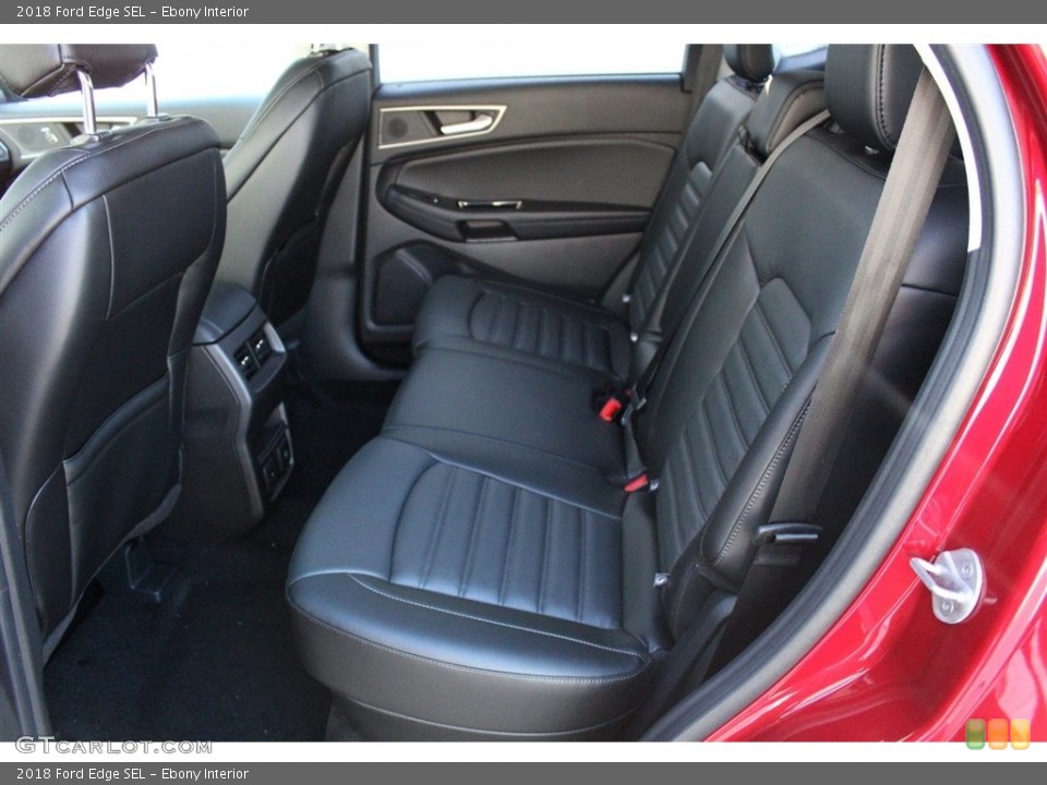 Ebony Interior Rear Seat for the 2018 Ford Edge SEL #123499496