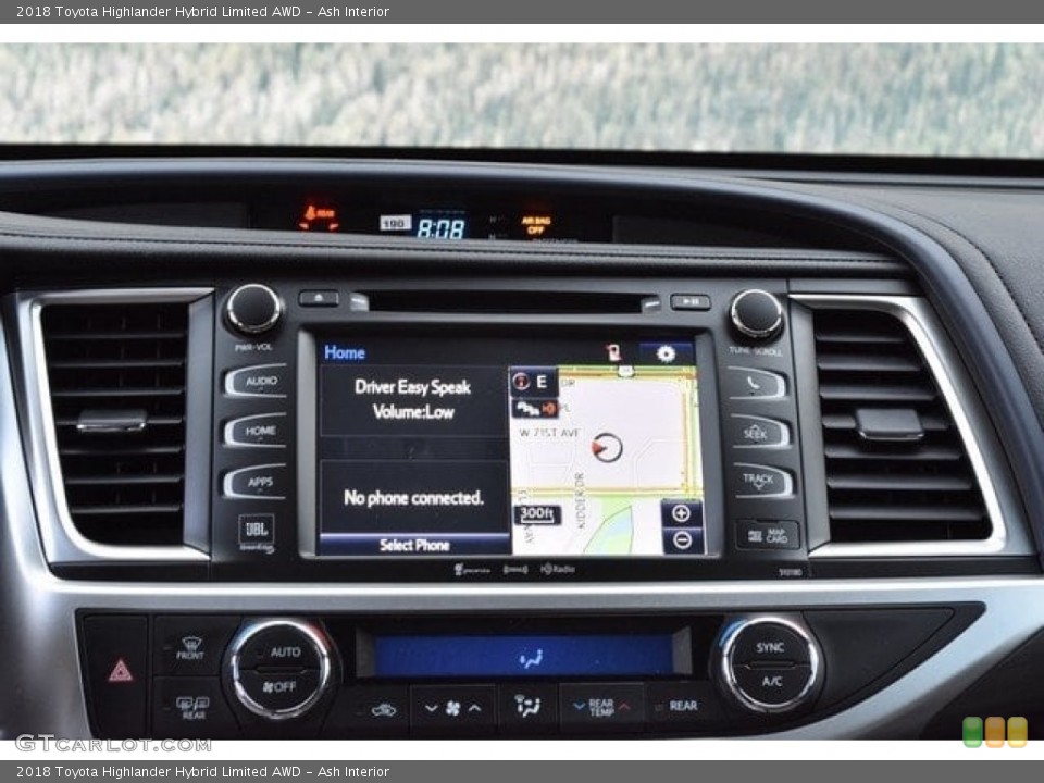 Ash Interior Navigation for the 2018 Toyota Highlander Hybrid Limited AWD #123504641