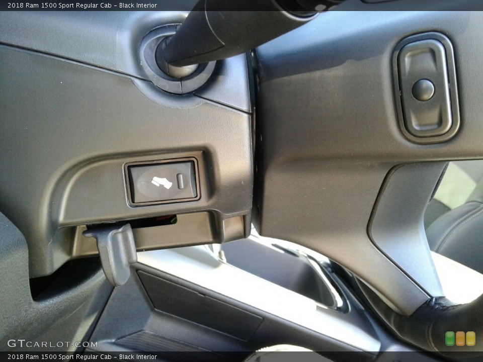 Black Interior Controls for the 2018 Ram 1500 Sport Regular Cab #123523943