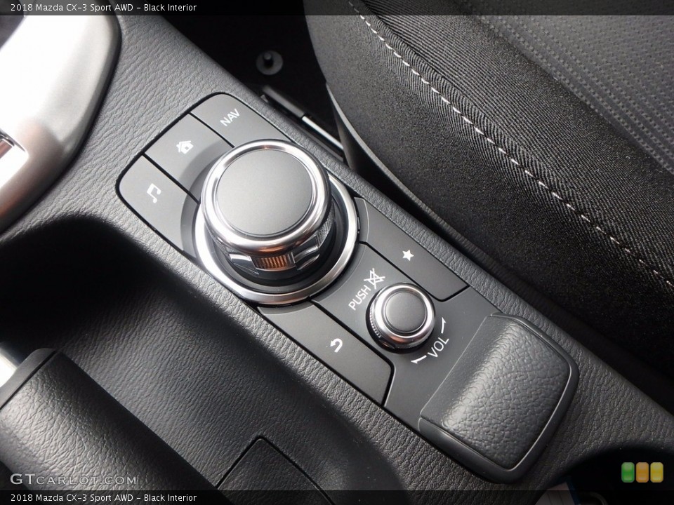 Black Interior Controls for the 2018 Mazda CX-3 Sport AWD #123527102