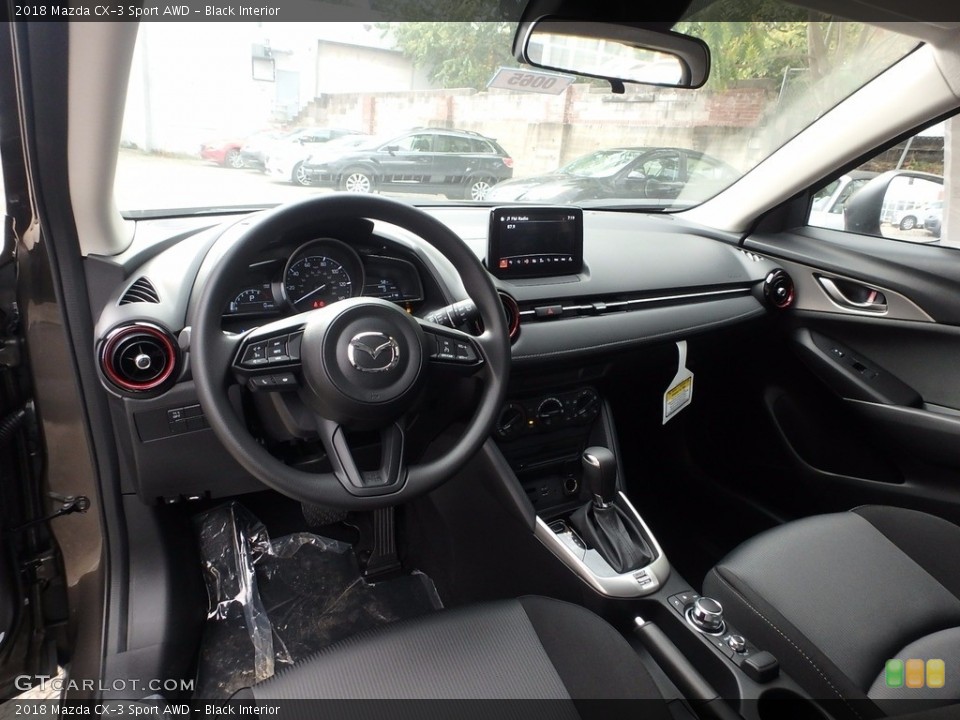 Black Interior Photo for the 2018 Mazda CX-3 Sport AWD #123527441