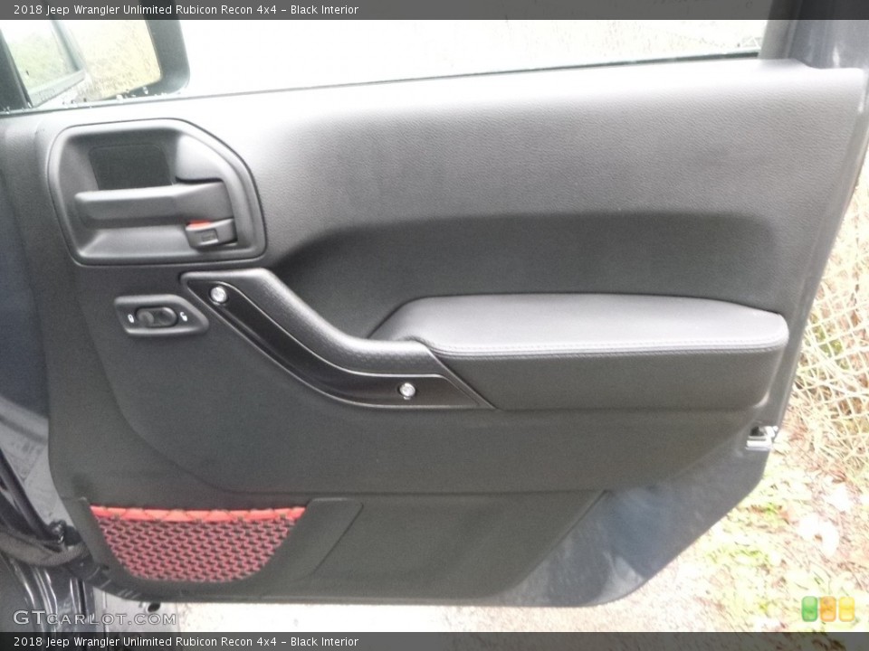 Black Interior Door Panel for the 2018 Jeep Wrangler Unlimited Rubicon Recon 4x4 #123529433