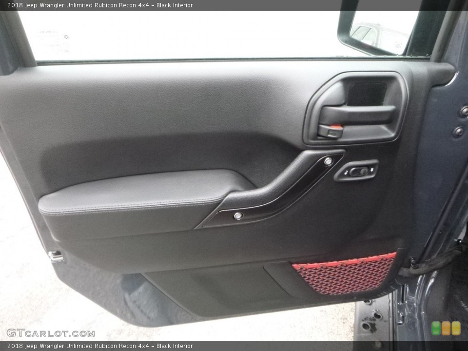 Black Interior Door Panel for the 2018 Jeep Wrangler Unlimited Rubicon Recon 4x4 #123529457
