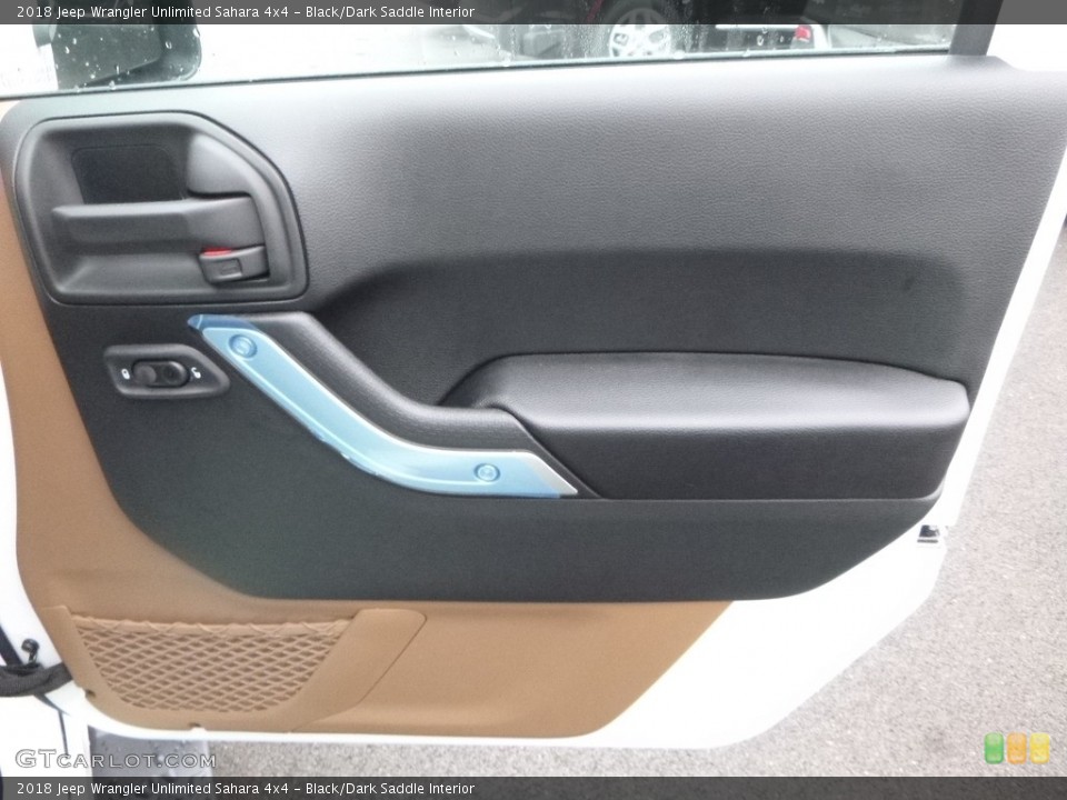 Black/Dark Saddle Interior Door Panel for the 2018 Jeep Wrangler Unlimited Sahara 4x4 #123529862