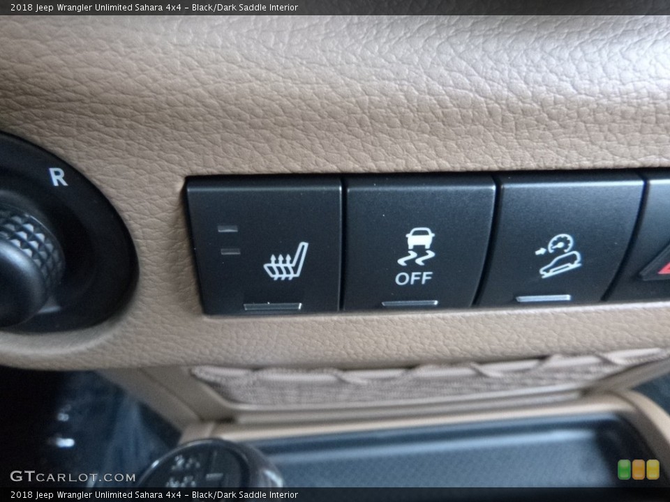 Black/Dark Saddle Interior Controls for the 2018 Jeep Wrangler Unlimited Sahara 4x4 #123529984