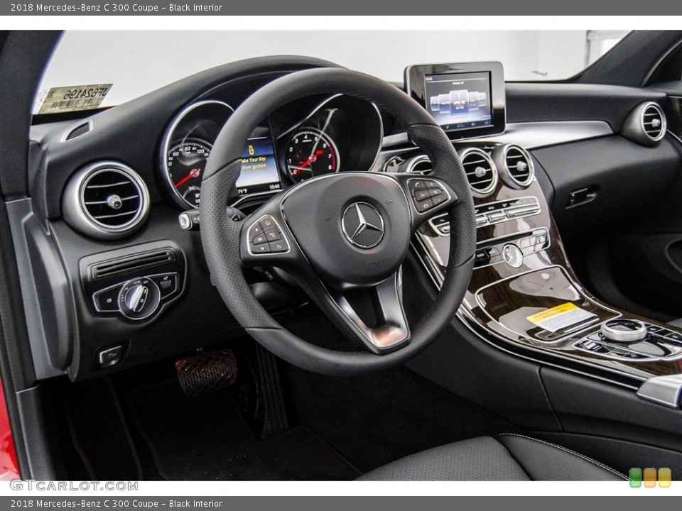 Black Interior Dashboard for the 2018 Mercedes-Benz C 300 Coupe #123530030