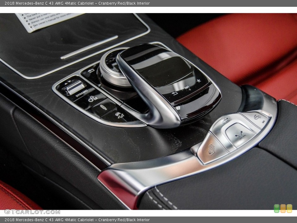 Cranberry Red/Black Interior Controls for the 2018 Mercedes-Benz C 43 AMG 4Matic Cabriolet #123530309