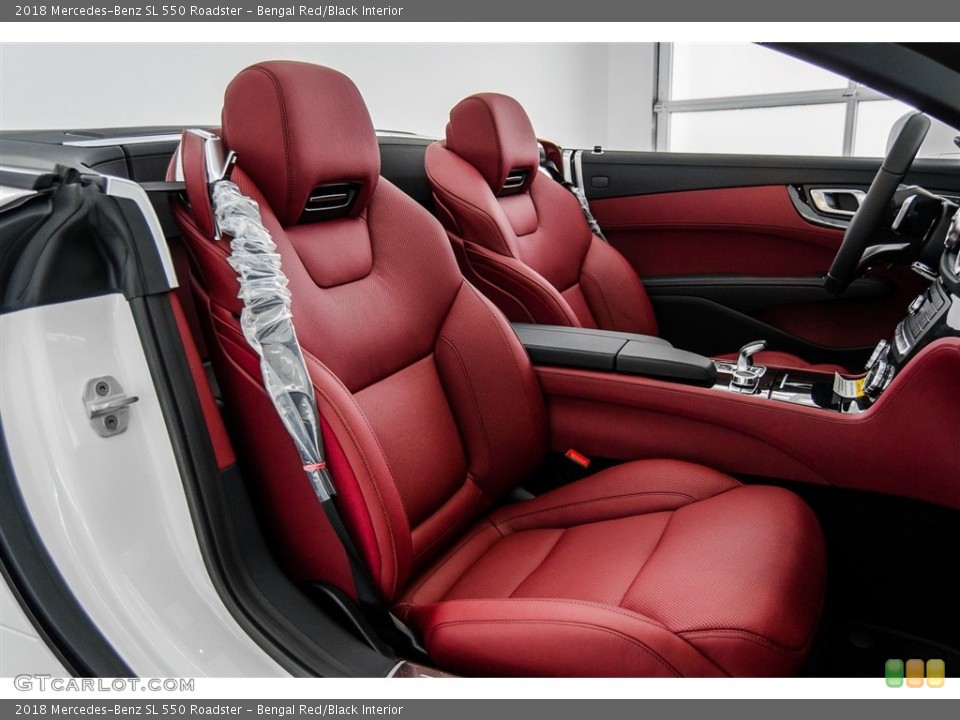 Bengal Red/Black Interior Front Seat for the 2018 Mercedes-Benz SL 550 Roadster #123530471