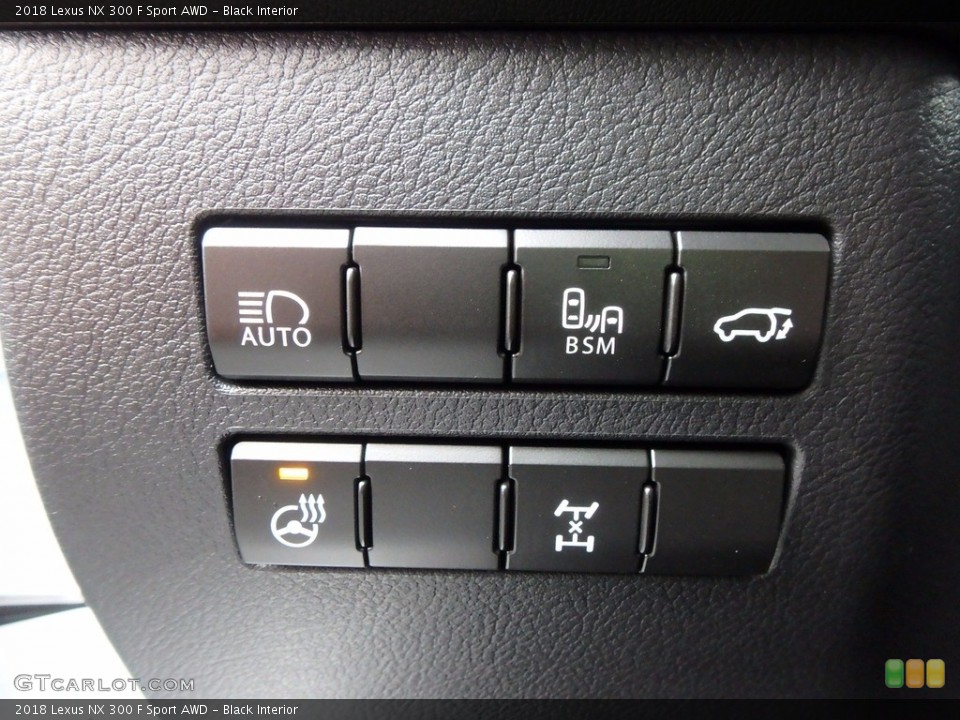 Black Interior Controls for the 2018 Lexus NX 300 F Sport AWD #123530900