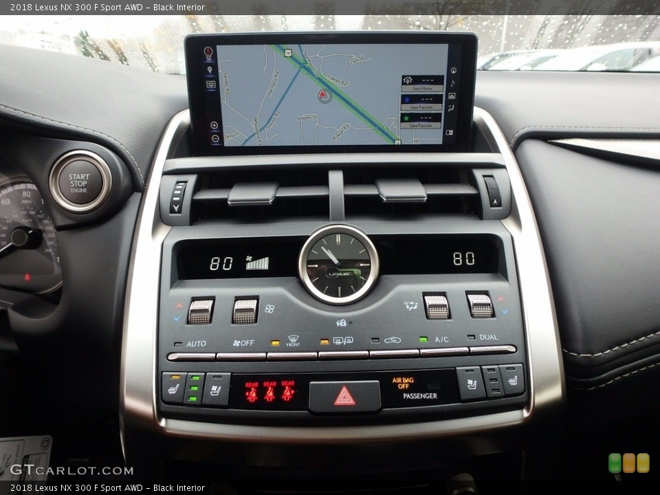 Black Interior Controls for the 2018 Lexus NX 300 F Sport AWD #123530945