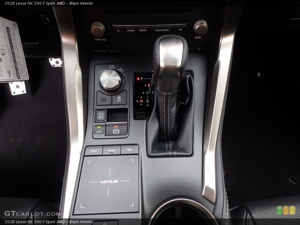 Black Interior Transmission for the 2018 Lexus NX 300 F Sport AWD #123530963