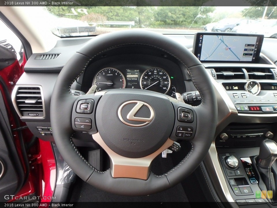 Black Interior Steering Wheel for the 2018 Lexus NX 300 AWD #123531248