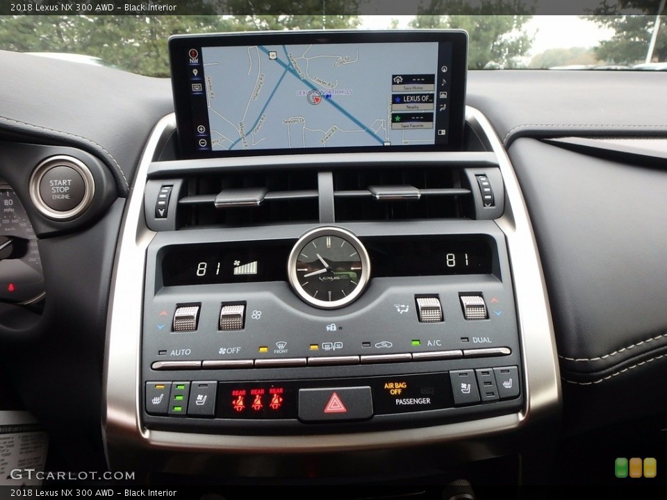 Black Interior Controls for the 2018 Lexus NX 300 AWD #123531269