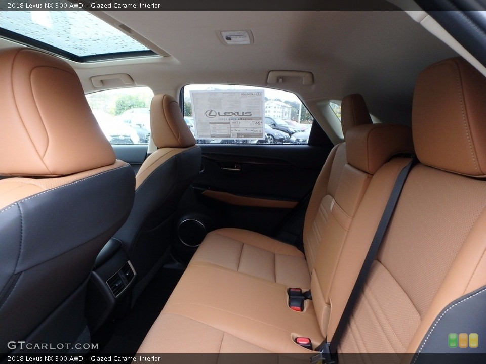 Glazed Caramel Interior Rear Seat for the 2018 Lexus NX 300 AWD #123531461