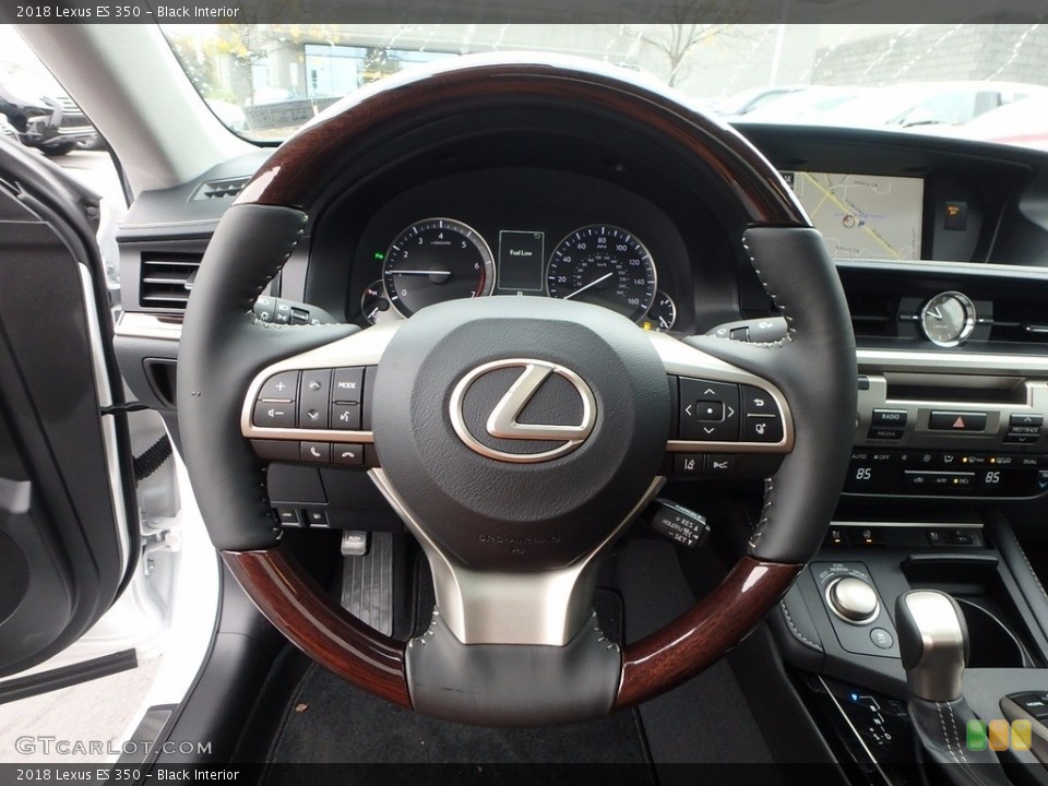 Black Interior Steering Wheel for the 2018 Lexus ES 350 #123531788