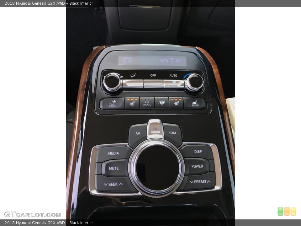 Black Interior Controls for the 2018 Hyundai Genesis G90 AWD #123532505