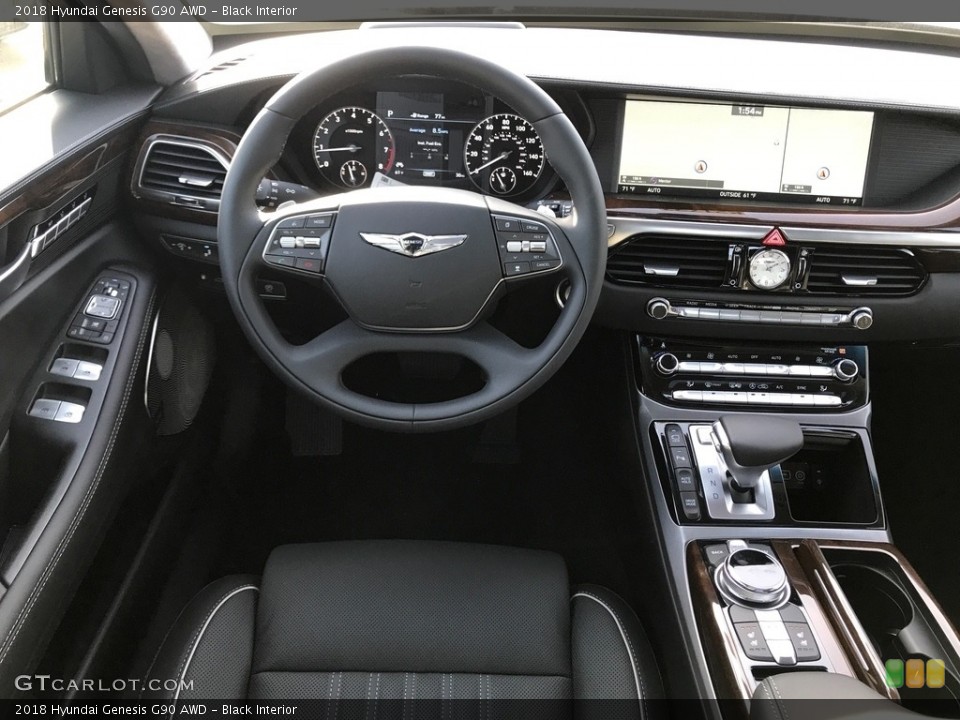 Black Interior Dashboard for the 2018 Hyundai Genesis G90 AWD #123532523