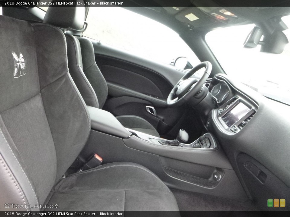 Black Interior Front Seat for the 2018 Dodge Challenger 392 HEMI Scat Pack Shaker #123533543