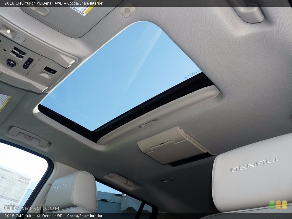 Cocoa/Shale Interior Sunroof for the 2018 GMC Yukon XL Denali 4WD #123537274
