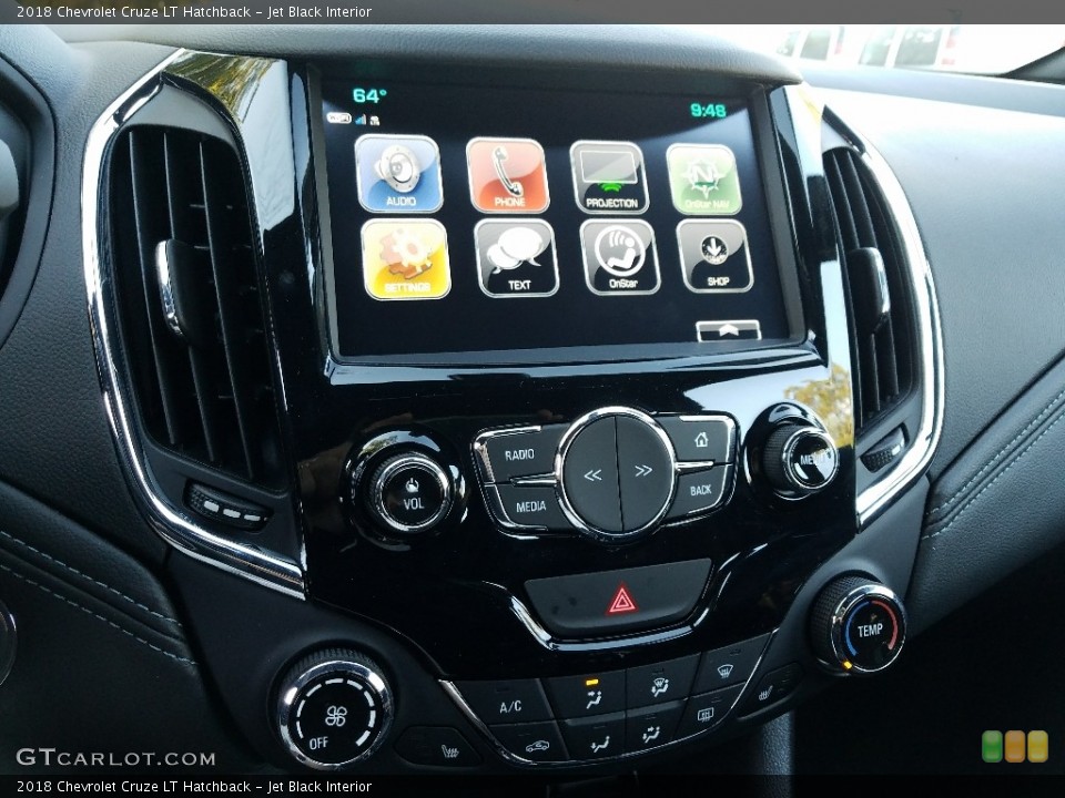 Jet Black Interior Controls for the 2018 Chevrolet Cruze LT Hatchback #123537316