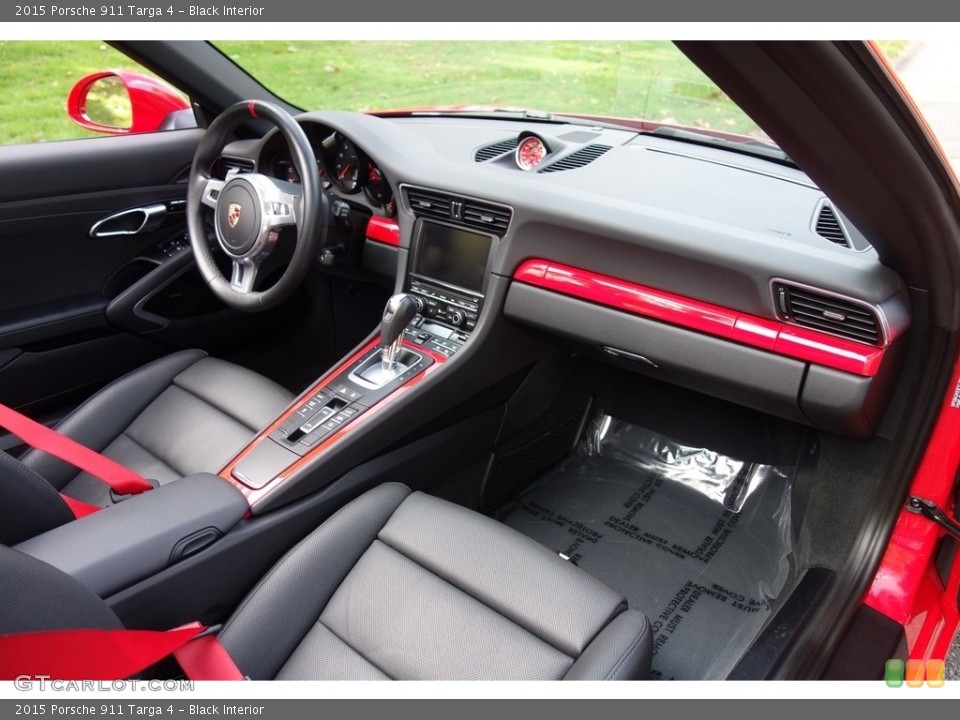 Black Interior Dashboard for the 2015 Porsche 911 Targa 4 #123542278