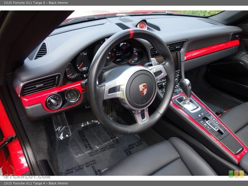 Black Interior Dashboard for the 2015 Porsche 911 Targa 4 #123542389