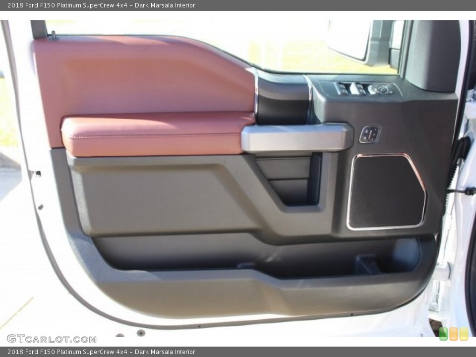 Dark Marsala Interior Door Panel for the 2018 Ford F150 Platinum SuperCrew 4x4 #123543805