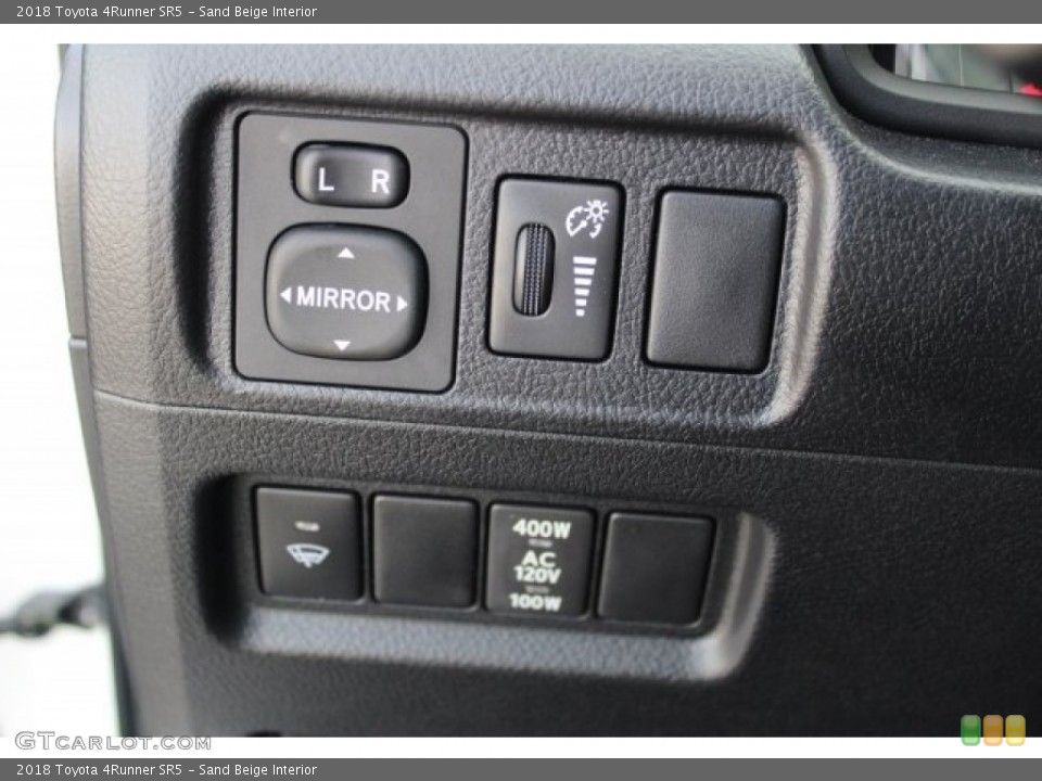 Sand Beige Interior Controls for the 2018 Toyota 4Runner SR5 #123548716