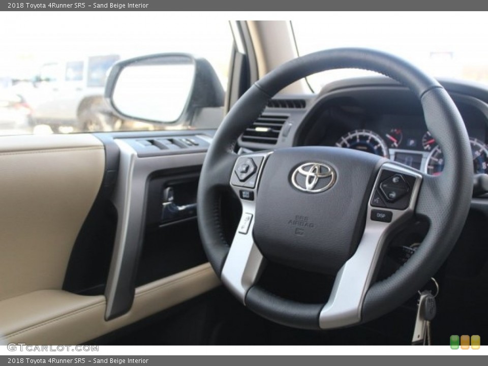 Sand Beige Interior Steering Wheel for the 2018 Toyota 4Runner SR5 #123548782