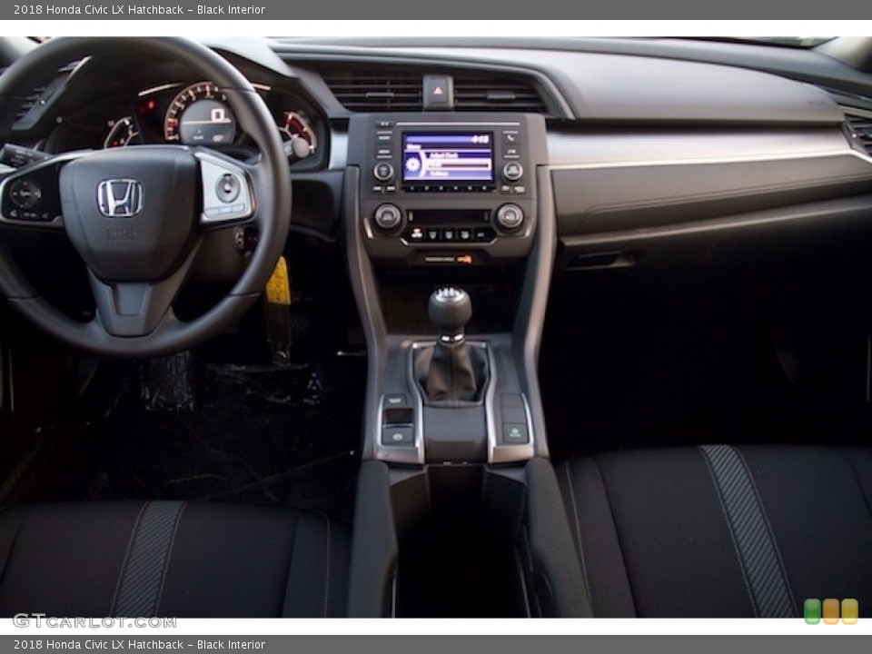 Black Interior Dashboard for the 2018 Honda Civic LX Hatchback #123549697