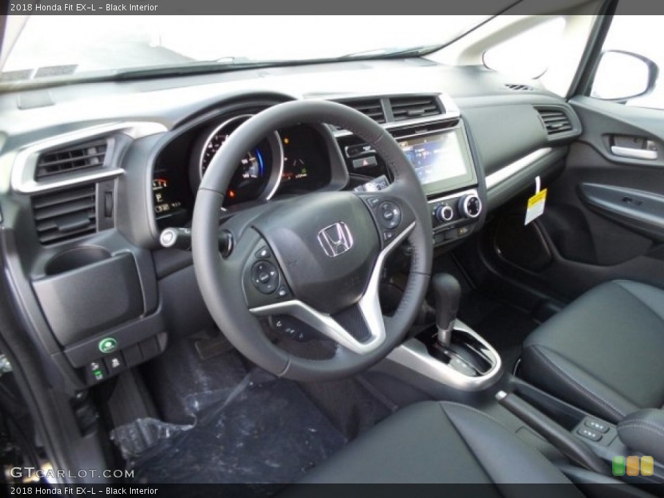 Black Interior Dashboard for the 2018 Honda Fit EX-L #123555220