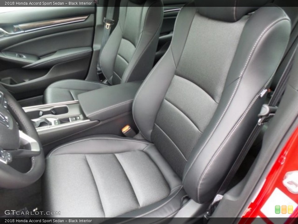 Black Interior Front Seat for the 2018 Honda Accord Sport Sedan #123556114